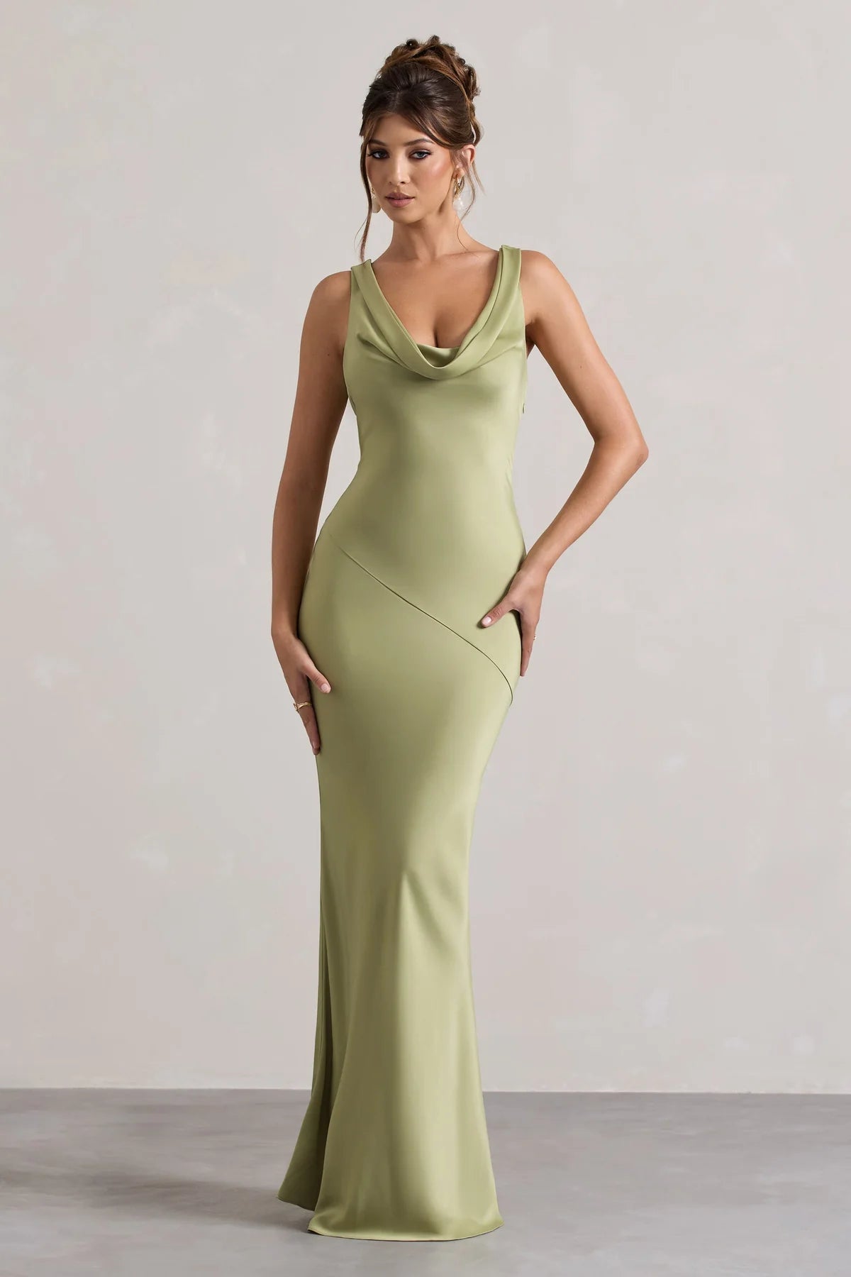 Raya | Twist Satin Dress