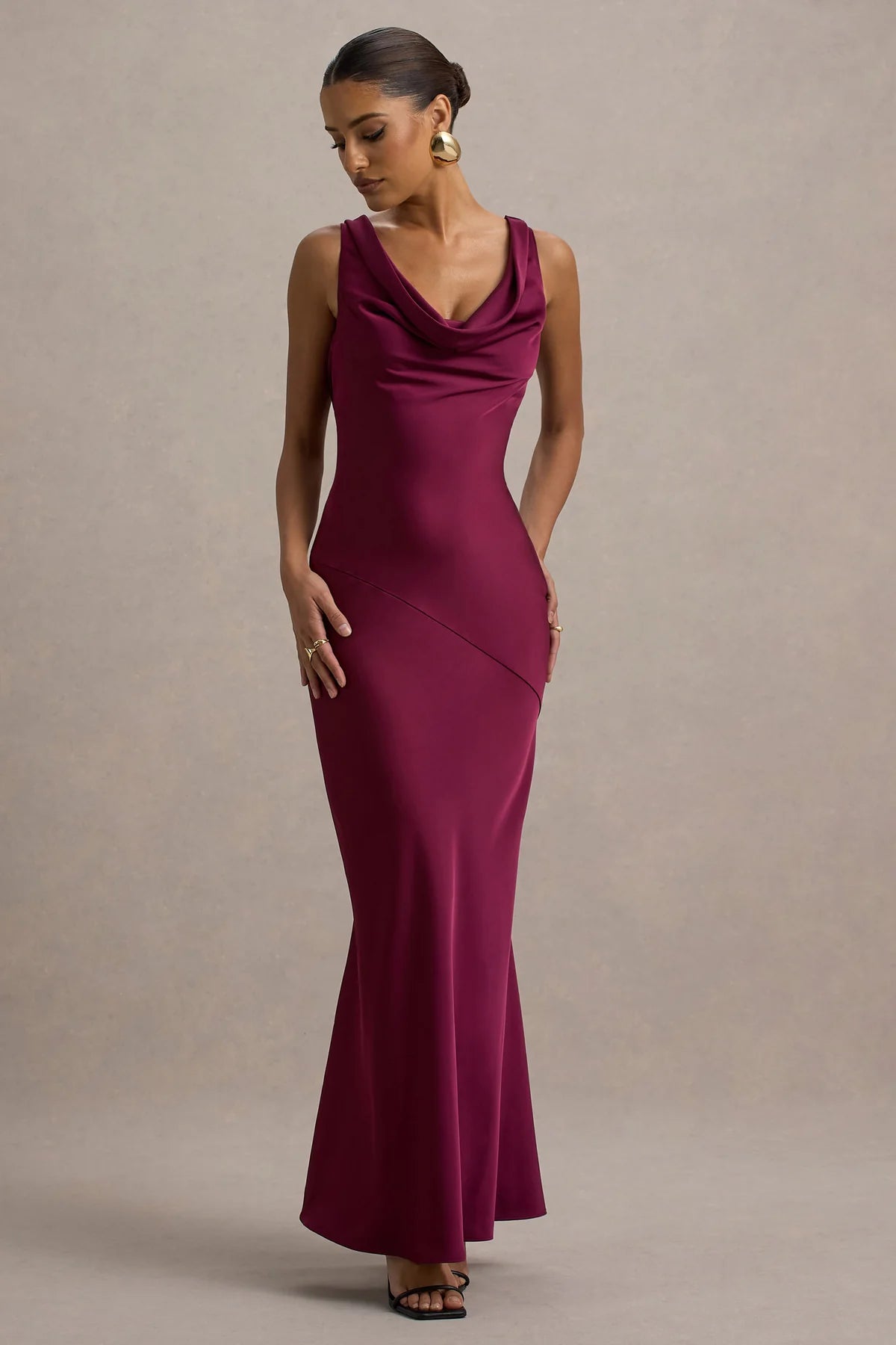 Raya | Twist Satin Dress